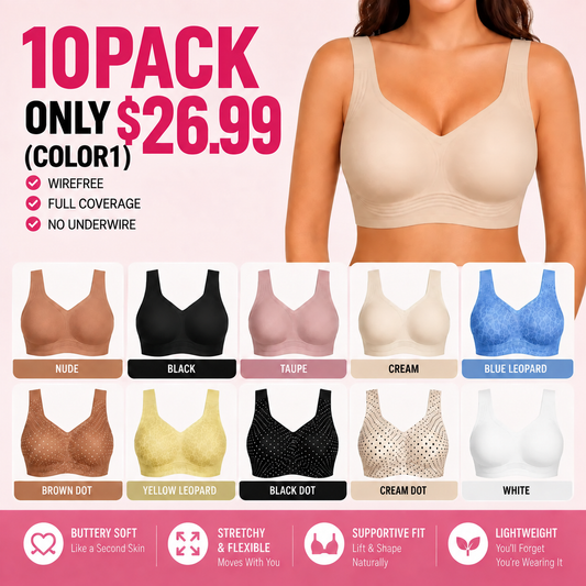 Women’s Jelly Support Bra – Wirefree & Full Coverage