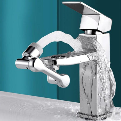 Rotating faucet extension